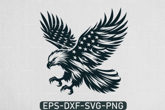 Eagle with American Flag , 4th July Svg Graphic Crafts By uzzalroyy9706