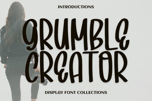 Grumble Creator Display-Schriftarten Schriftart Von YanStudio
