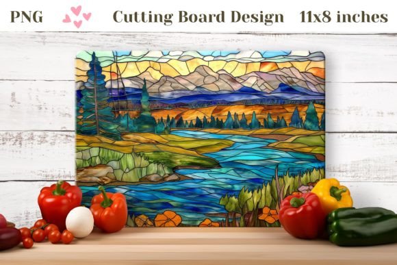 Nature Cutting Board Sublimation PNG Graphic AI Graphics By Ailirel Design