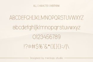 Overthink Sans Serif Font By Manlogs Studio 7