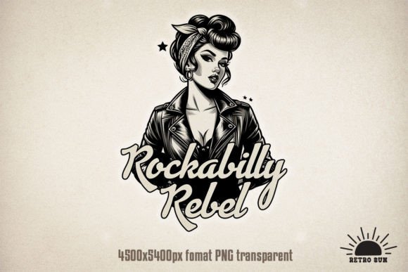 Rockabilly Rebel Retro Pinup Girls Grafik T-shirt Designs Von Retro Sun