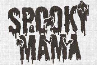 Spooky Mama Halloween Projekt haftu Przez svgcronutcom 1