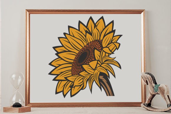 Sunflower Single Flowers & Plants Embroidery Design By wick john