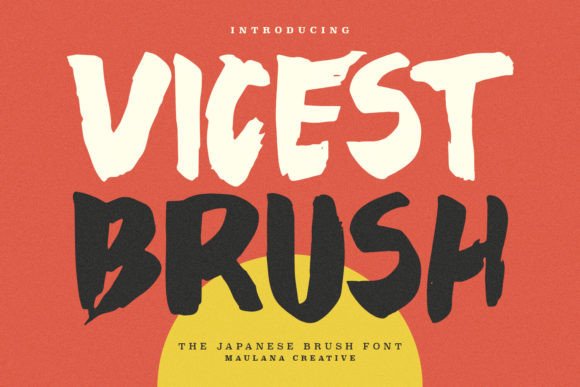 Vicest Display Font By Maulana Creative