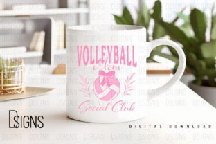 Vintage Volleyball Mom Pink Sublimation Graphic T-shirt Designs By DSIGNS 4