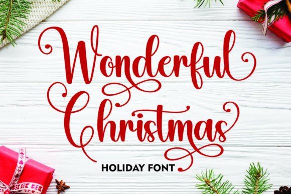 Wonderful Christmas Script & Handwritten Font By Mozatype