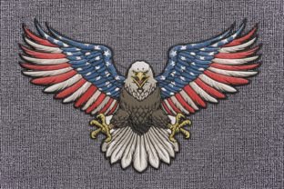 4th of July Eagle Independence Day Embroidery Design By Memo Design 2