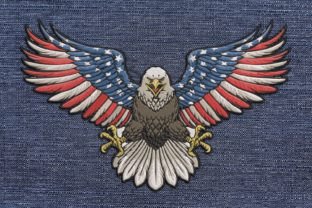 4th of July Eagle Independence Day Embroidery Design By Memo Design 3