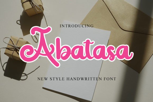 Abatasa Script & Handwritten Font By Eddygoodboy