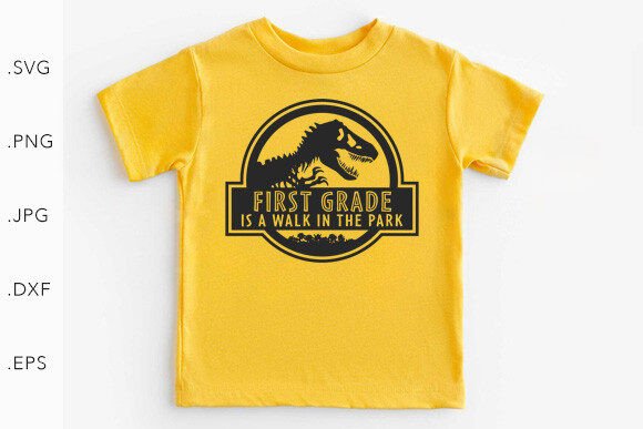 Back to School Dinosaur 1st Grade SVG Graphic Graphic Templates By studio8586