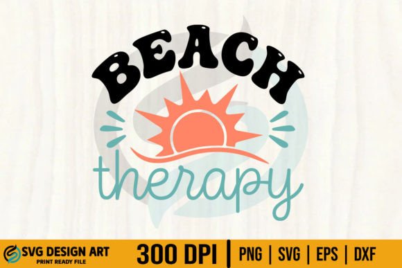 Beach Therapy Summer Surf Girl Wave SVG Graphic Crafts By SVG Design Art