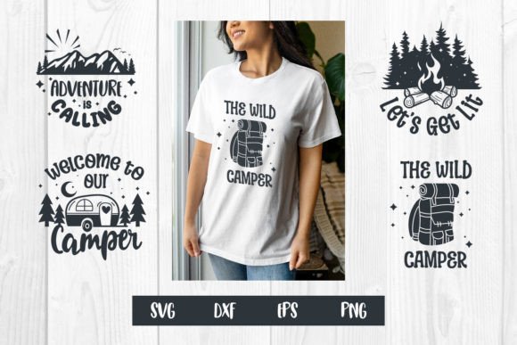 Camping Design, Summer Camp, Camp Lover Graphic Print Templates By dadan_pm