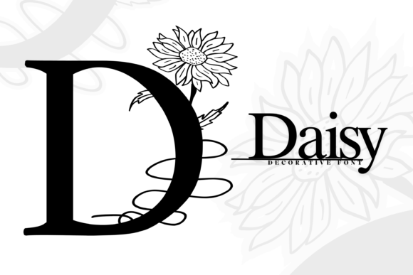 Daisy Decorative Font By Bee piyanuch