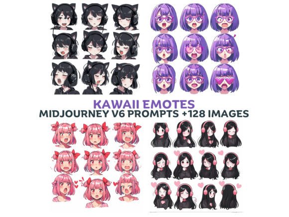 Emotes Midjourney Prompts Graphic AI Illustrations By PromptsCrafters