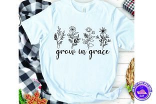 Grow in Grace Svg, Png, Eps, Pdf Design Graphic Print Templates By Cute Cat 2
