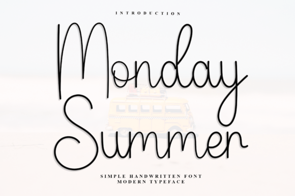 Monday Summer Script & Handwritten Font By Inermedia STUDIO