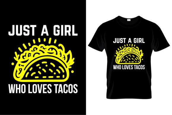 Tacos T Shirt Design Gráfico Designs de Camisetas Por Digital Gallery
