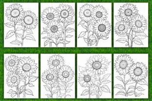 200 Sunflowers Coloring Pages for Adults Graphic Coloring Pages & Books Adults By Panda Art 2