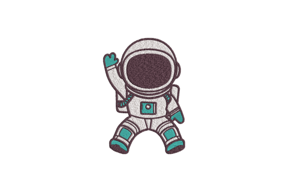 Astronaut Robots & Space Embroidery Design By Laura's Imperfections