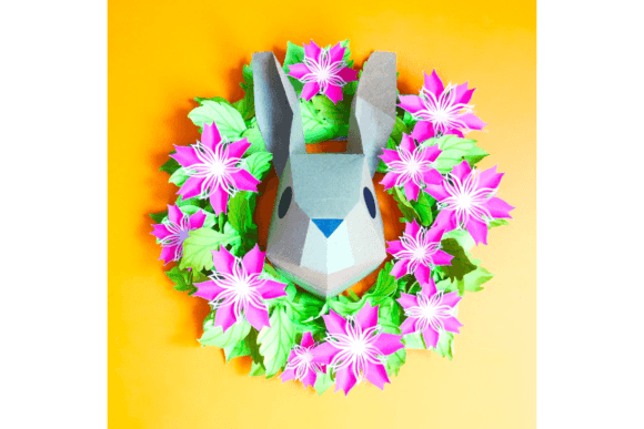 Easter Bunny Wreath Easter 3D SVG Craft By 3D SVG Crafts