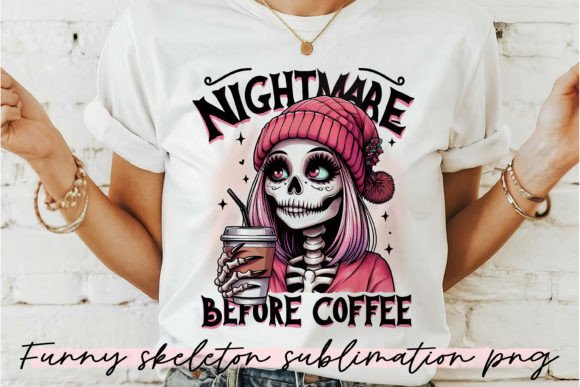 Funny Skeleton Saying Sublimation PNG. Grafik KI Illustrationen Von NadineStore