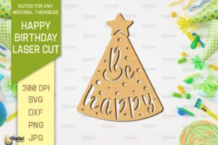 Happy Birthday Decor Laser Cut Bundle Graphic 3D SVG By Digital Idea 7
