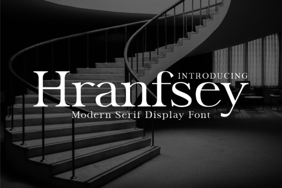 Hranfsey Display Font By zamjump