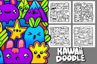 KAWAII DOODLE ART COLORING PAGE Graphic Coloring Pages & Books By Randoezim 3