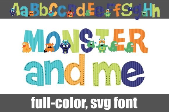 Monster and Me Color Fonts Font By Illustration Ink