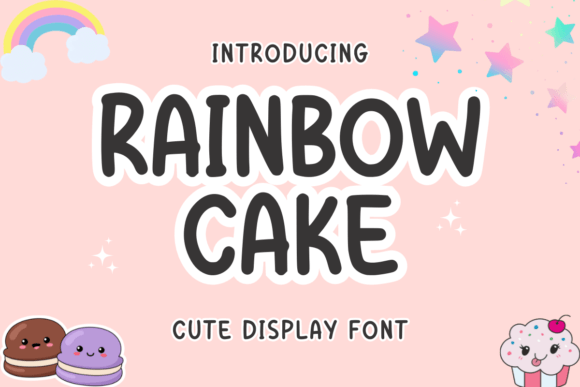 Rainbow Cakes Display Font By SiapGraph