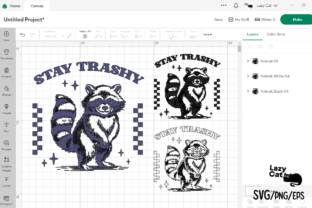 Retro Funny Sarcastic Animal Raccoon SVG Graphic Crafts By Lazy Cat 6