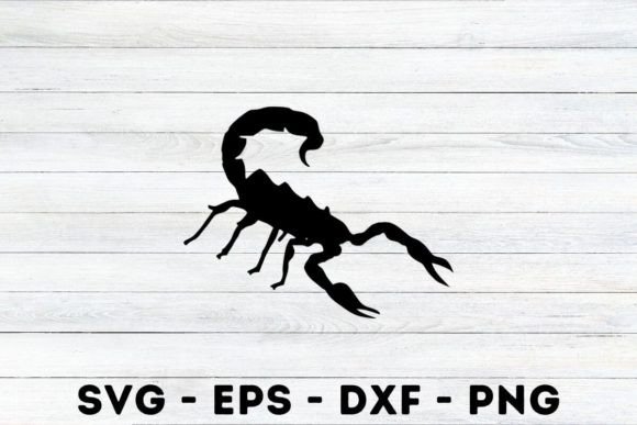 Scorpion Silhouette Svg Gráfico Ilustraciones Imprimibles Por MagaArt