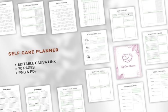Self Care Planner Graphic KDP Interiors By Aylani Emilia