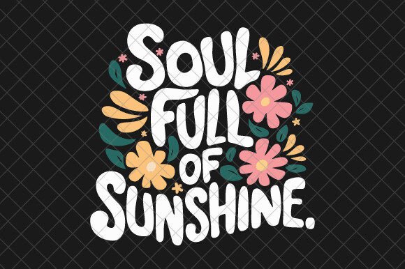 Soul Full of Sunshine PNG, Retro Summer Graphic T-shirt Designs By createaip