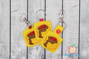 Stack of Pancakes with Syrup and Berry Food & Dining Embroidery Design By embroiderydesigns101 1
