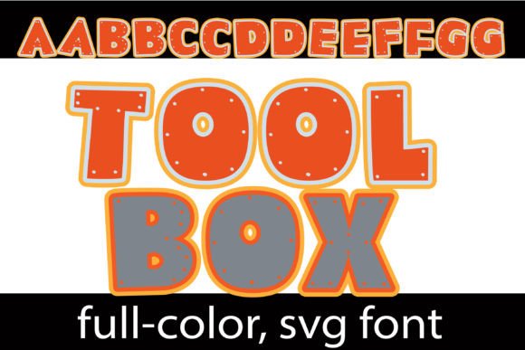 Toolbox Farb-Schriftarten Schriftart Von Illustration Ink