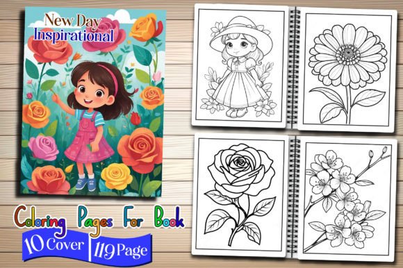 119 New Day Inspirational Coloring Page Graphic Coloring Pages & Books Adults By Vintage
