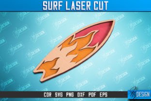 3D Surf Laser Cut Design Bundle | CNC Grafika 3D SVG Przez flydesignsvg 3