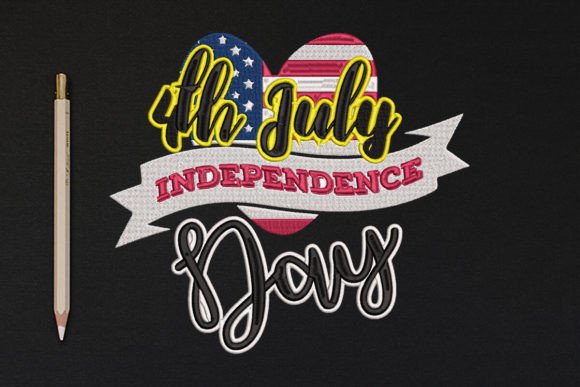 4th July Independence Day  Independence Day Embroidery Design By wick john