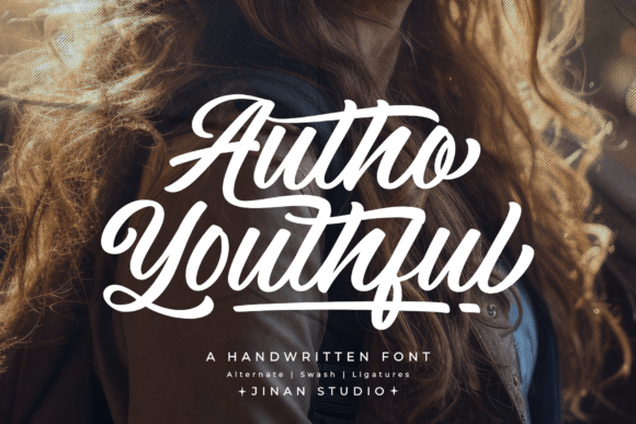 Autho Youthful Script & Handwritten Font By jinanstd