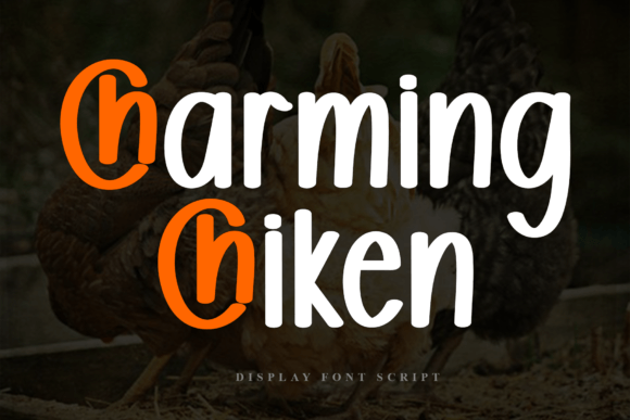 Charming Chiken Display Font By Black line