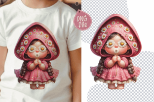 Cute Gnome Dandelion Clipart Afbeelding AI Illustraties Door VeloonaP 3