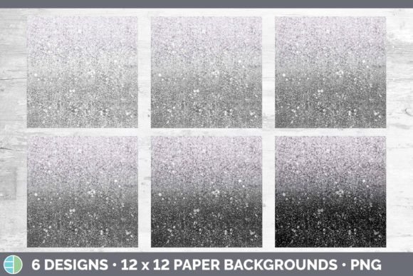Glitter Ombre Black Paper Backgrounds | Graphic AI Illustrations By Enliven Designs