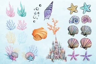Mermaid Clipart | Underwater Dolphin Graphic Illustrations By regalcreds 4