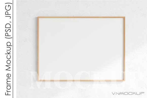 Minimalist Frame Mockup Grafika Niestandardowe Makiety Produktów Przez VNmockup