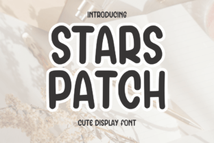 Stars Patch Font Display Font Di SiapGraph 1