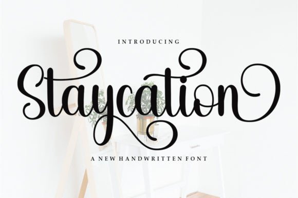 Staycation Script & Handwritten Font By Good Design