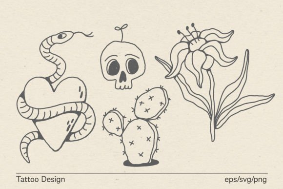 Tattoo Design Gráfico Ilustraciones Imprimibles Por Architekt_AT