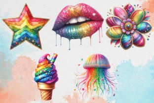 Watercolor LGBTQ Pride Clipart PNG Illustration Illustrations Imprimables Par PIG.design 3