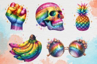 Watercolor LGBTQ Pride Clipart PNG Illustration Illustrations Imprimables Par PIG.design 4
